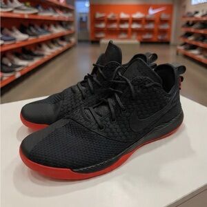 Nike LeBron Witness 3 Bred Sneakers Men’s 15 Black & Red A04433-006